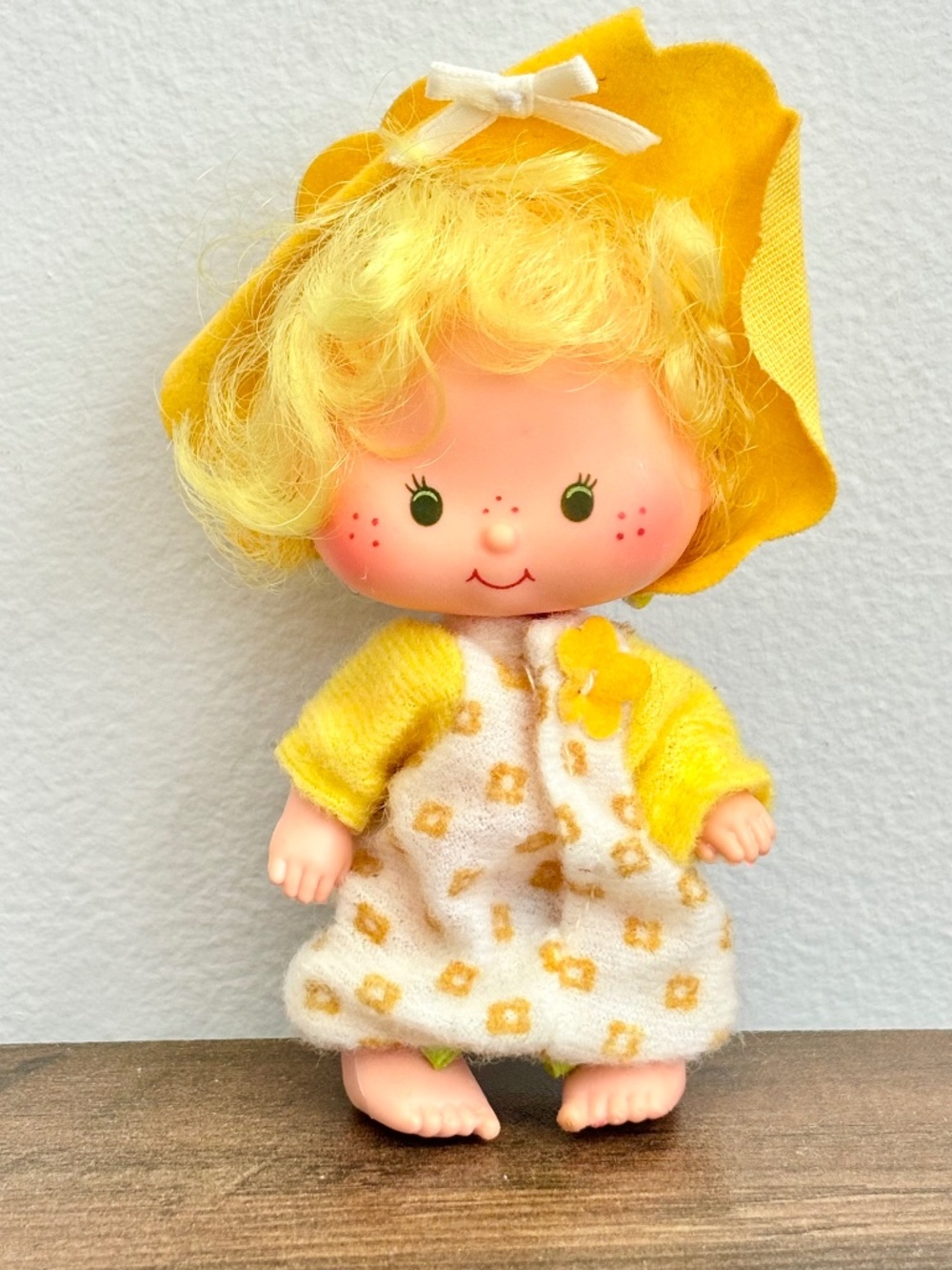 VINTAGE Strawberry Shortcake Butter Cookie Doll Toy Figure Yellow Outfit 1979